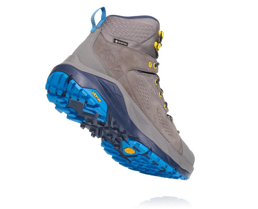 Sapatilhas Hoka One One Masculino Cinzentas/Azuis - Kaha Gore-Tex - 214-AXDSVK